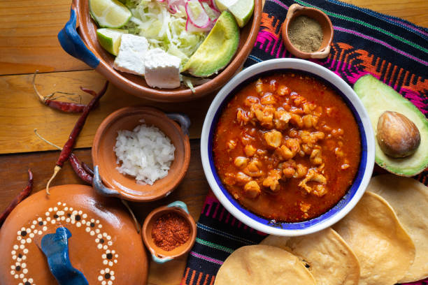 istock Mexican red pozole soup 1071786432