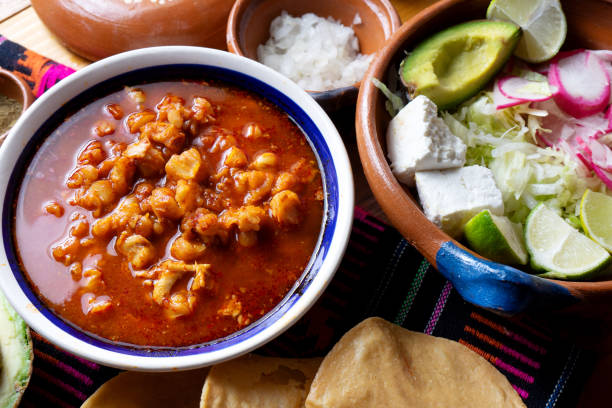 istock Mexican red pozole soup 1071791192