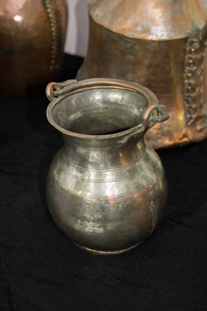 istock Old retro style metallic bucket in view 1071791734