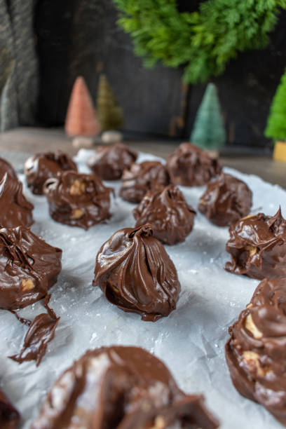 istock Christmas chocolate covered peanut butter balls candy 1071795722