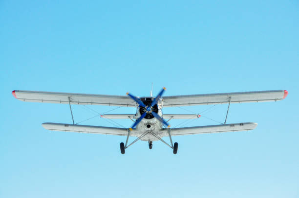 istock Plane with a propeller in the sky close-up 1071796174