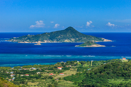 Grenada, Carriacou - view on Petite Martinique and Petite Dominique