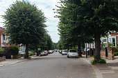 Typical street in London suburb