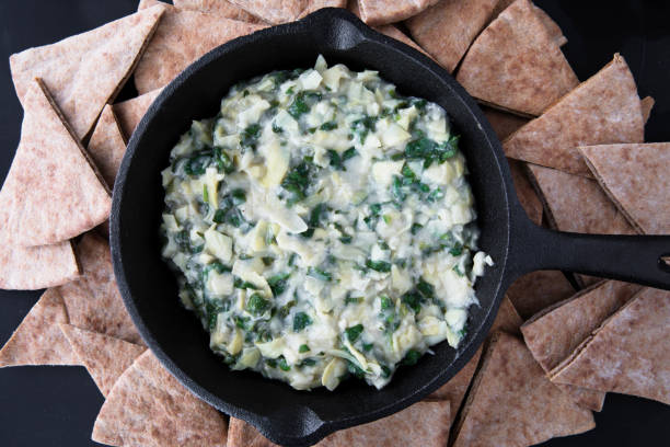 istock Spinach Artichoke Dip with Pita 1071805522