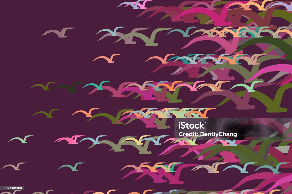 Abstract Flying Background Abstract Flying Birds Illustrations Background Art Canvas Wallpaper ...