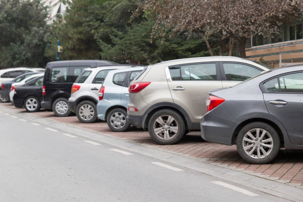 istock Modern compact cars on the parking 1071821558