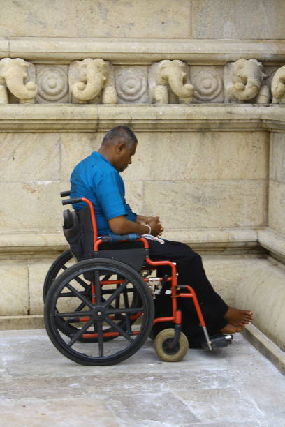 Disabled person on wheelchair