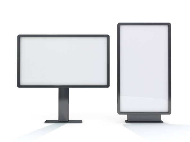 istock Mock up. Blank billboard outdoor advertising, public information board. 3D 1071824558