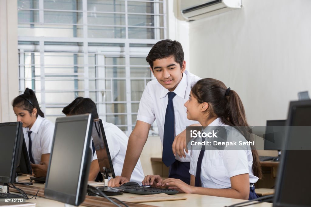 Stduents Learning Computer Students Learning Computer Programming Stock Image Stock Photo ...