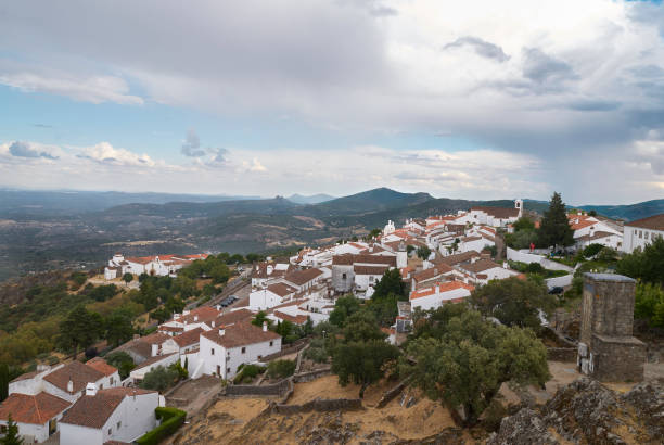 istock View over the white village in the hill 1071826864