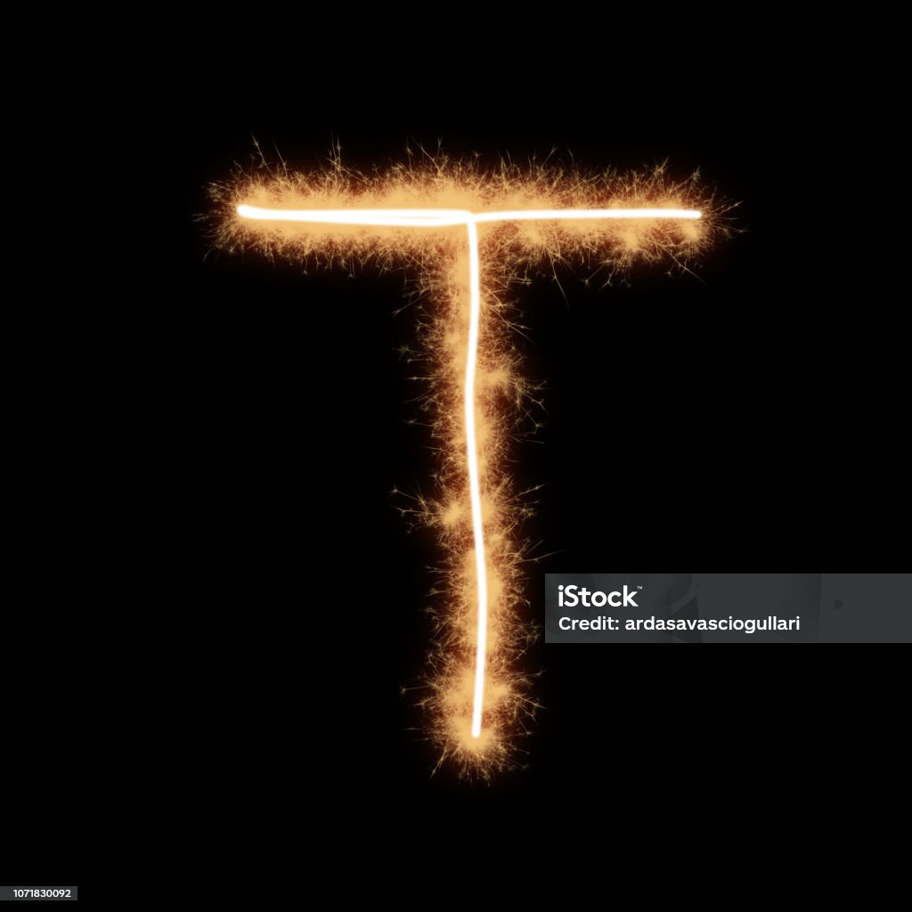 Chữ T Của Bảng Chữ Cái Trên Nền Đen Hình ảnh Sẵn có - Tải xuống ...