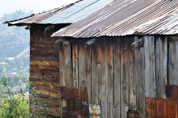 wooden highland house in Turkey