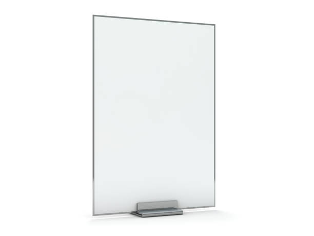 istock Stand for booklets with white sheets of paper. Mockup. 3D 1071837184