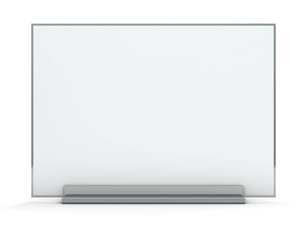 istock Stand for booklets with white sheets of paper. Mockup. 3D 1071837194