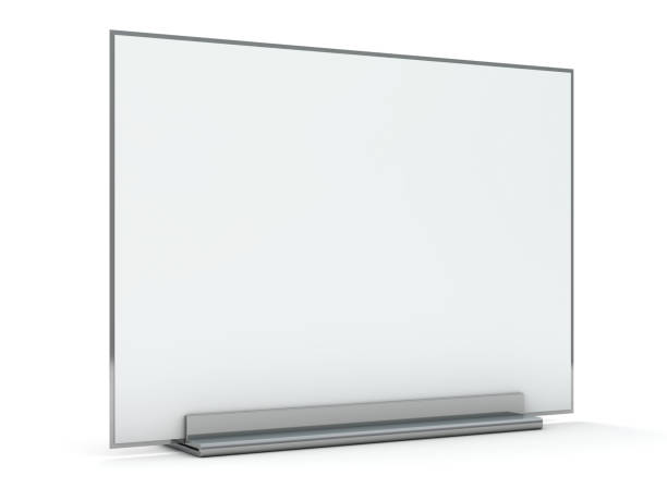 istock Stand for booklets with white sheets of paper. Mockup. 3D 1071837198