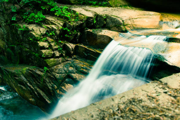 Waters of White Mountain National Park Long exposure of water in White Mountain National Park New Hampshire. loudon stock pictures, royalty-free photos & images