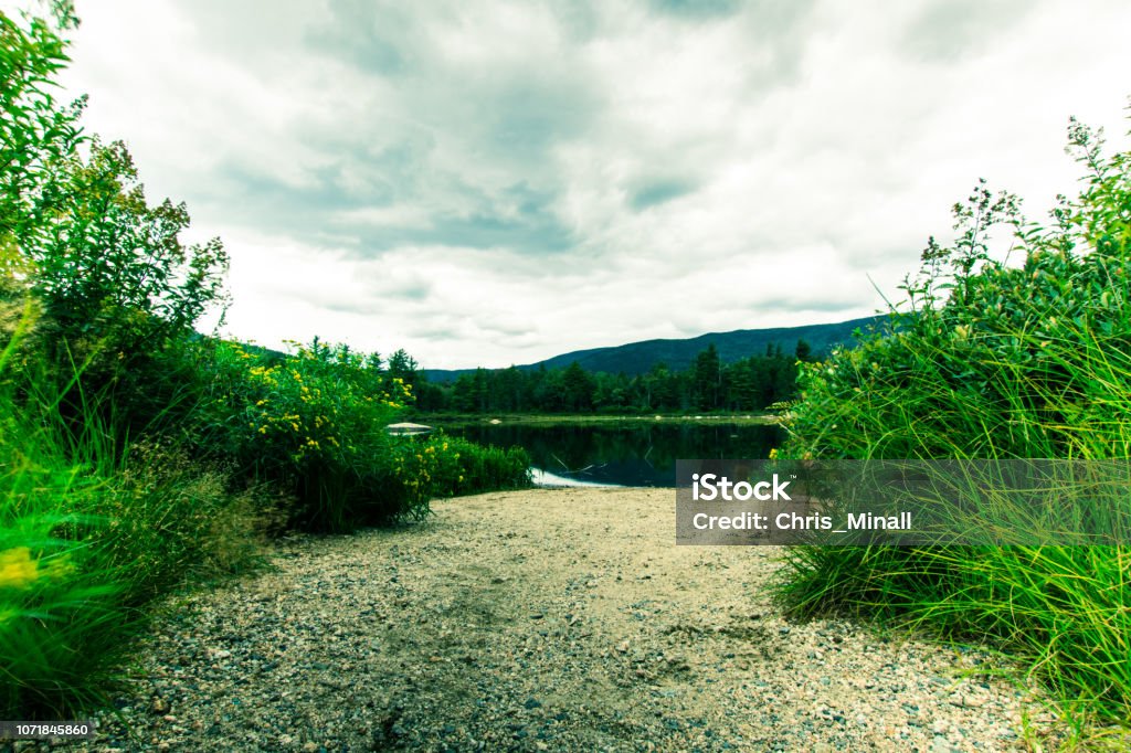 Lilly Pond of White Mountain National Park New Hampshire Stock Photo