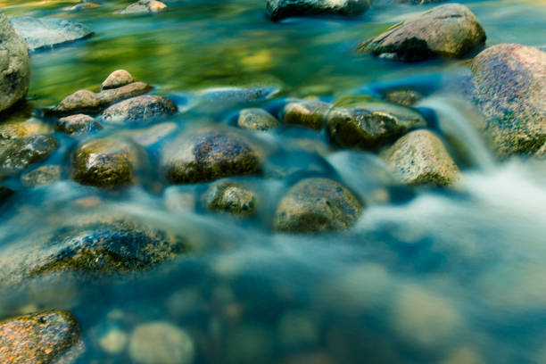 Long exposure of water in White Mountain National Park New Hampshire.