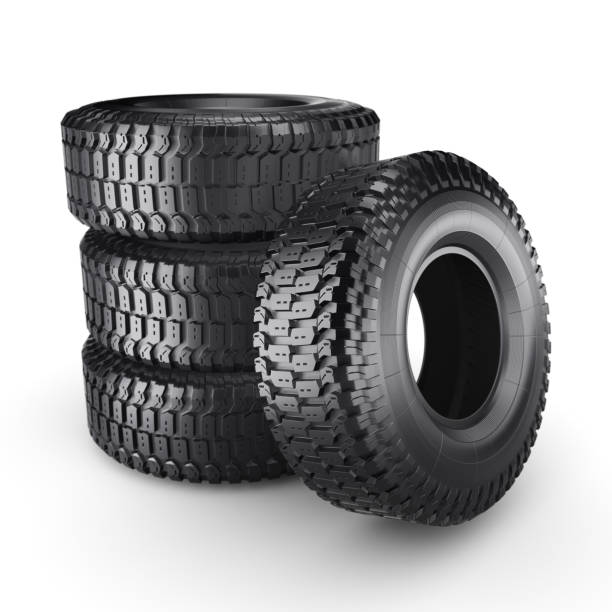 istock 3D rendering truck tires 1071874718