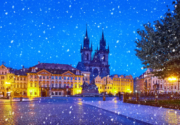 istock Prague, Czech Republic Central Old Town square 1071877738