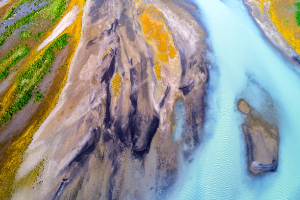 istock River from above in Iceland 1071882370