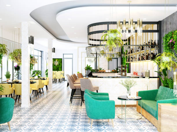 istock 3d render of cafe restaurant and bar 1071900234