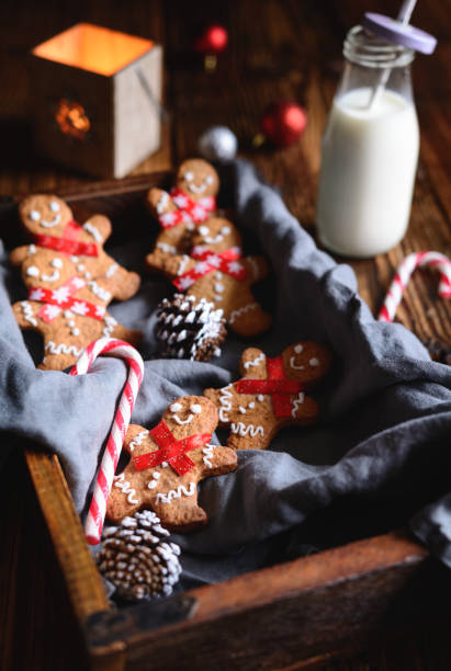 istock Gingerbread men with milk for Santa 1071906864