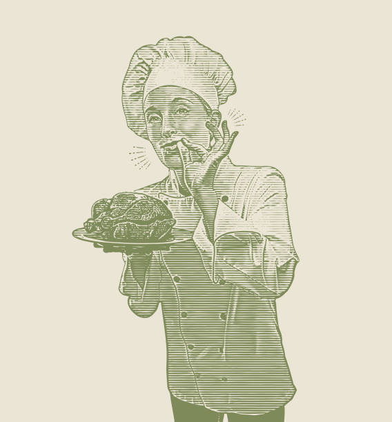 istock Female chef giving okay hand sign 1071911392