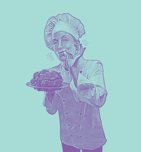 istock Female chef giving okay hand sign 1071911418