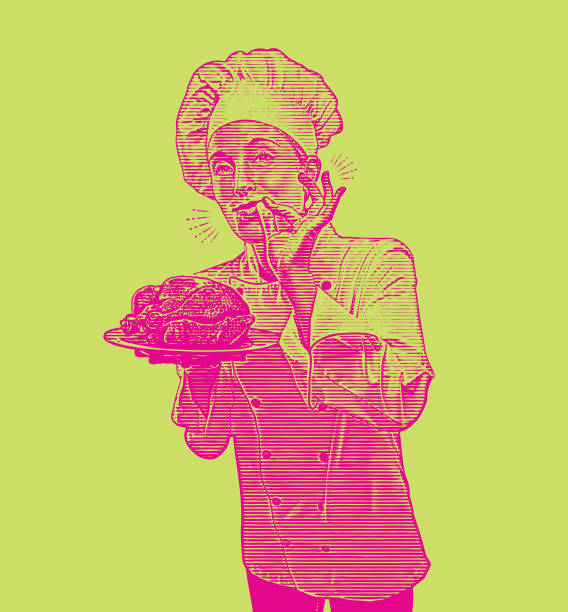 istock Female chef giving okay hand sign 1071911424