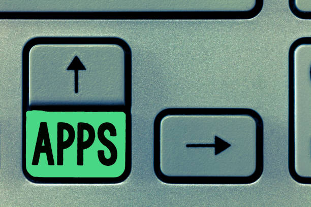 istock Conceptual hand writing showing Apps. Business photo text An application especially as downloaded by a user to a mobile device 1071916244