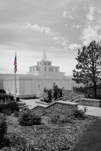 The Billings Montana Temple in the summer.