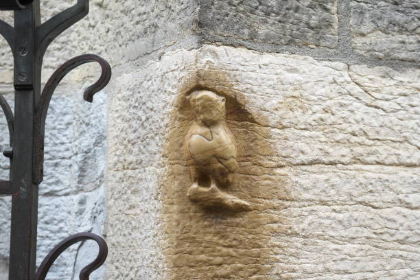 Magic Owl of Dijon carved in relief on north wall of Eglise Notre-Dame de Dijon or Church of Notre-Dame in Dijon, France Dijon,France-October 14, 2018: Magic Owl of Dijon carved in relief on north wall of Eglise Notre-Dame de Dijon or Church of Notre-Dame in Dijon, France dijon stock pictures, royalty-free photos & images