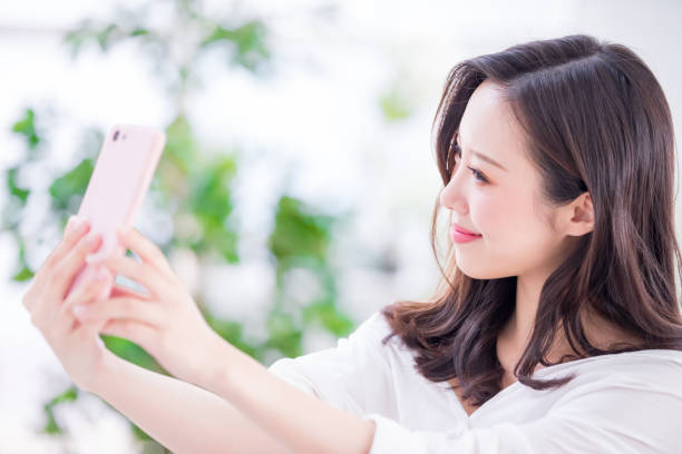 istock Beauty woman selfie 1071937430
