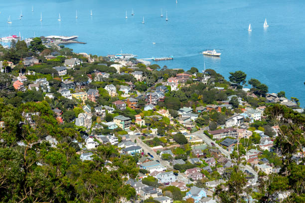 istock Aerial View over Sausalito 1071945828