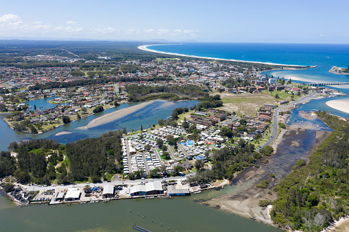 The town of  tuncurry on the New South Wales north coast.