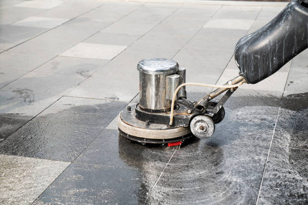 The people cleaning wash exterior walkway using polishing machine. The people cleaning wash exterior walkway using polishing machine. house washing stock pictures, royalty-free photos & images