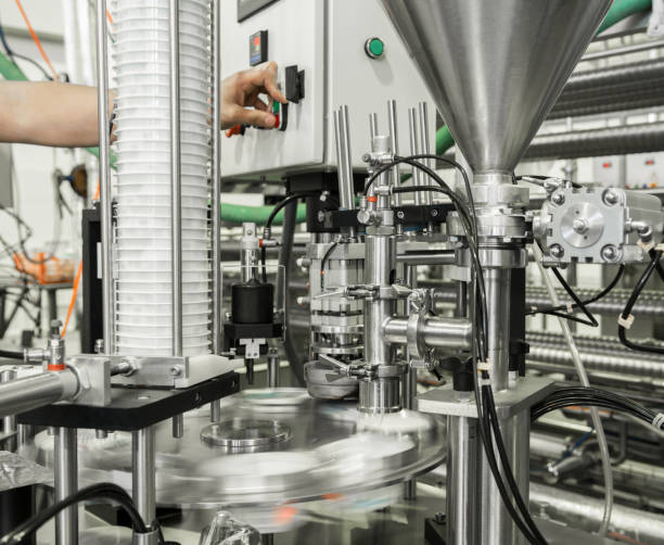 istock equipment at the milk factory 1072002856