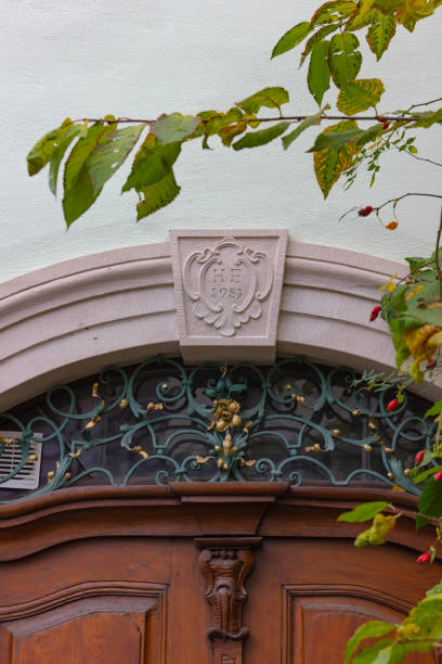 historical city facades with doors and windows details
