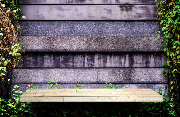 istock Gray Rock shelf counter garden wall for texture background 1072034412