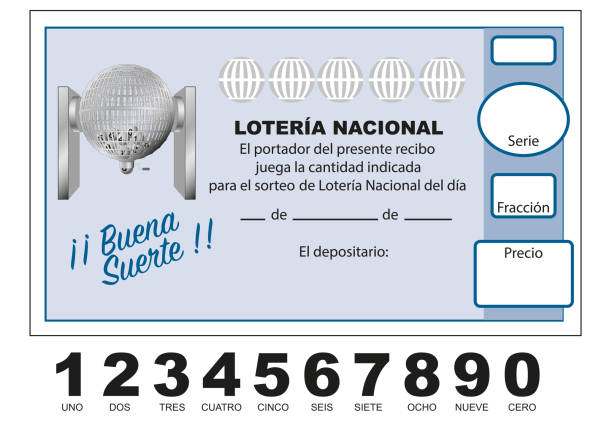 illustrazioni stock, clip art, cartoni animati e icone di tendenza di partecipazione lotteria nazionale - lottery numbers