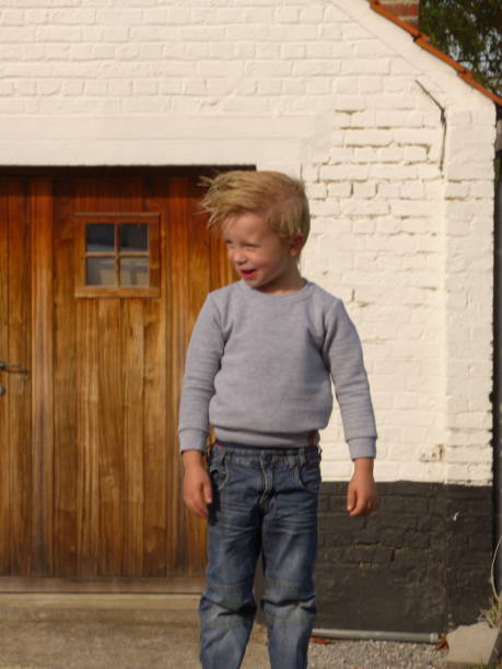 istock Five year old rebel boy portrait 1072045232