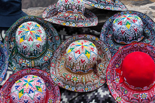 istock Peruvian hats on street market 1072046994