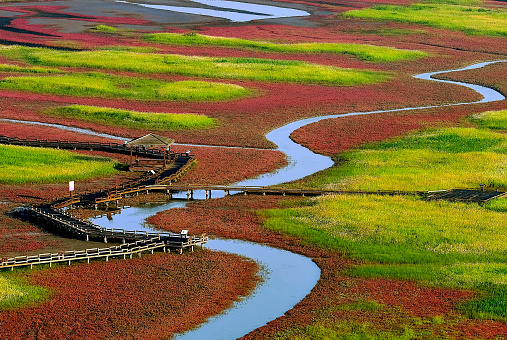 Grass and chilseok curved waterways