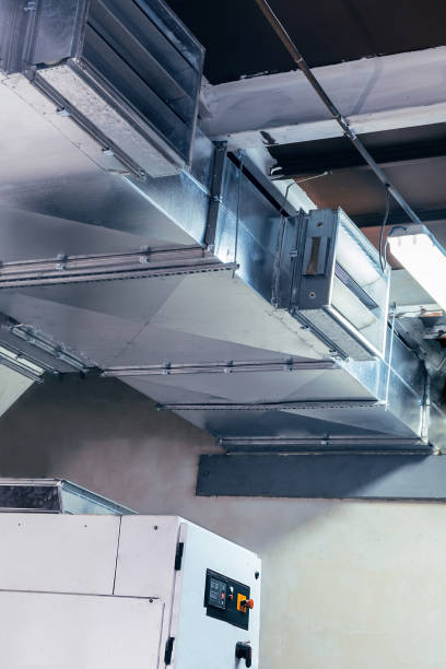istock duct, ductwork, ventilation, air conditioning, industrial, modern, metallic 1072073764
