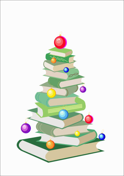 9.200+ árbol De Navidad De Libros Ilustraciones de Stock, gráficos vectoriales libres de derechos y clip art - iStock