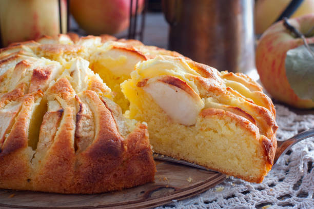 istock Cornish apple pie, traditional English pastries 1072082324