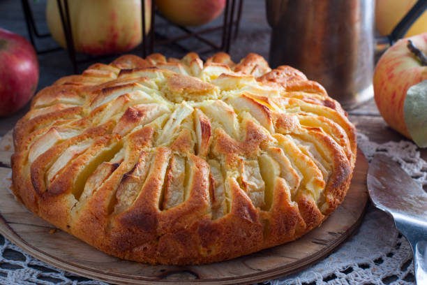 istock Cornish apple pie, traditional English pastries 1072082342