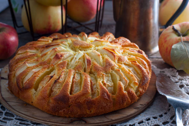 istock Cornish apple pie, traditional English pastries 1072082346