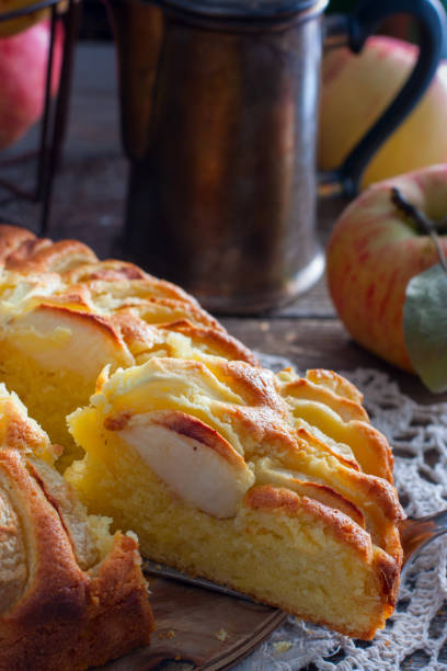 istock Cornish apple pie, traditional English pastries 1072082360